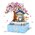 LOZ Mini Building small particles block children's toys with sound cherry blossom music box model gift music box female