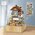 LOZ classical windmill house music box music box small particles assembled building blocks toy national tide puzzle model