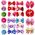 20PCS Cute Handmade Small Puppy Dog Hair Bows Pet Dog Hair Accessories Flower Bows Dog Grooming Bows for Small Dogs Pet Products