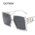 Hollow Out Oversized Oval Sunglasses For Women 2020 New Fashion Big Frame Square Sun Glasses Female Vintage Black Leopard UV400