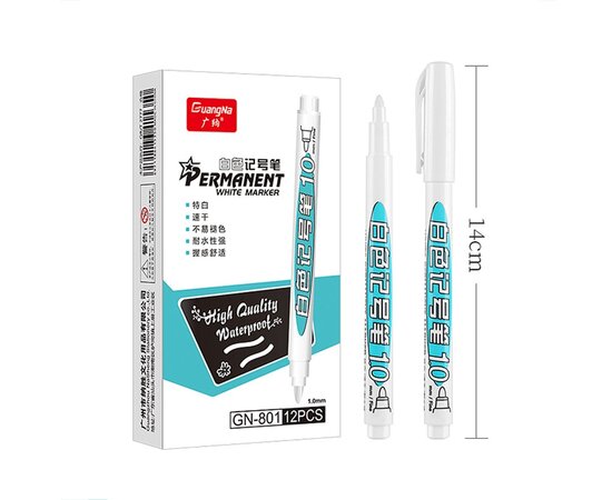 1/4Pcs Oily White Marker Pen Graffiti Pens Waterproof Permanent Gel Pencil Tire Painting Notebook Tyre Tread Environmental Pen