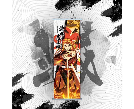 Demon Slayer Hanging Scroll Painting Hot Anime Wall Poster Nezuko Tanjirou Zenitsu Inosuke Home Decor Poster Bedroom Decor