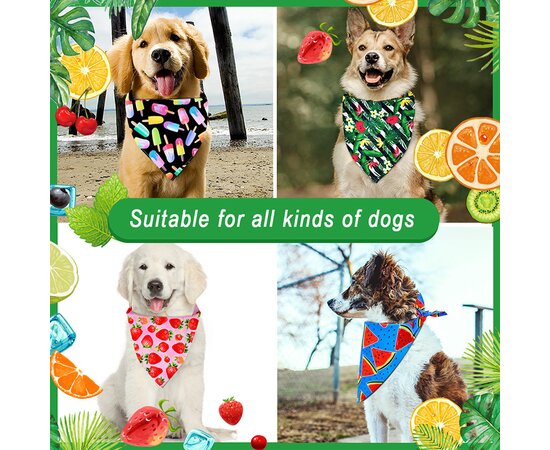 60/120PCS Handkerchief Dog Bandanas Bulk Breathable Spring Summer Puppy Dog Scarf Pets Dogs Accessories French Bulldog
