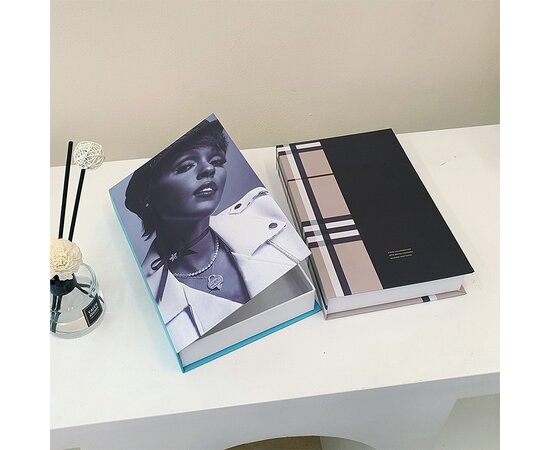 Modern Minimalist Fashion Simulation Fake Book Decoration Storage Box Luxury Living Room Home Office Cafe Photo Props