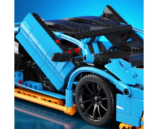 Technical Expert Famous Sports Car Building Blocks Racing Speed Vehicle Model Bricks Assembly Toys Gift For Children Boys