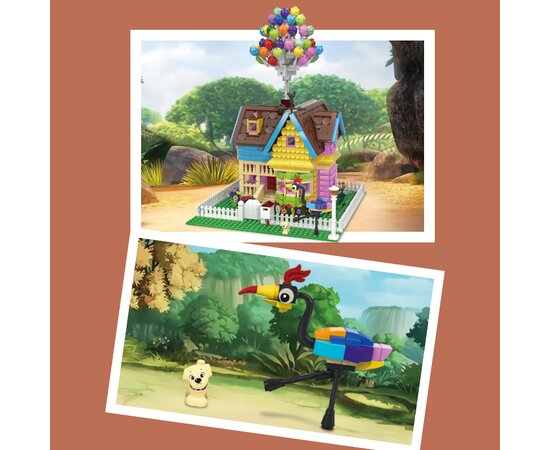 Technical Ideas Balloon House Model Building Blocks Romantic House Architecture Bricks Assembly Toys Gift For Children Adults